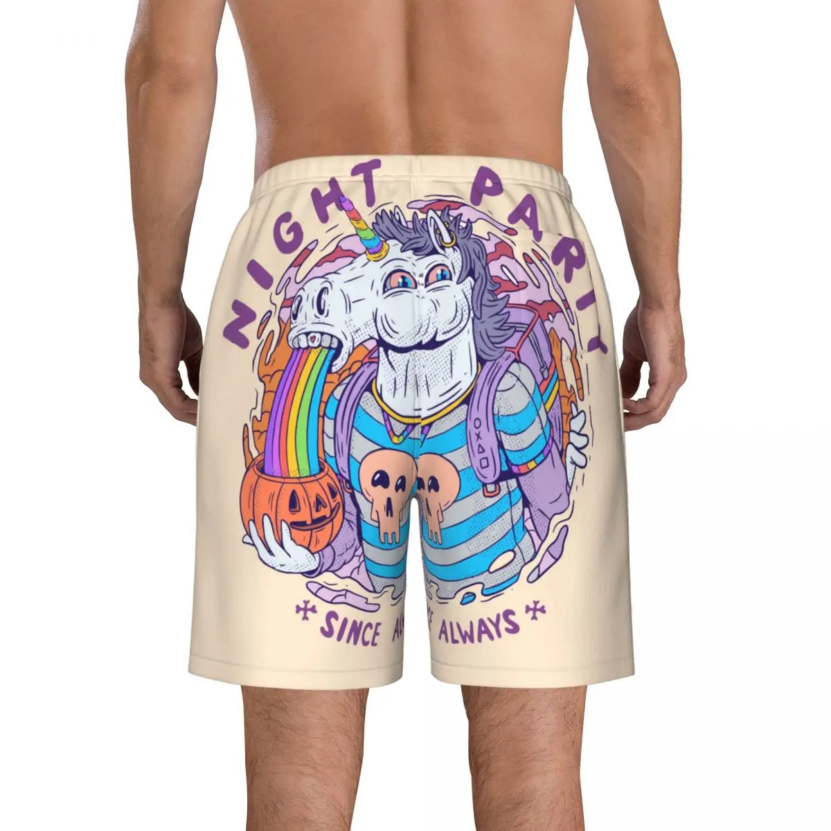Быстросохнущие плавательные шорты для мужчин с животными для ночной вечеринки, купальники для плавания, купальный костюм, пляжная одежда 3