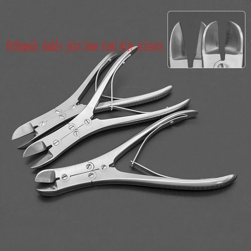 Ортопедические инструменты - Костные ножницы для двойного сустава, ножницы из стальной проволоки, интрамедуллярные гвозди, проволочные ножницы Киршнера, медицинские 0