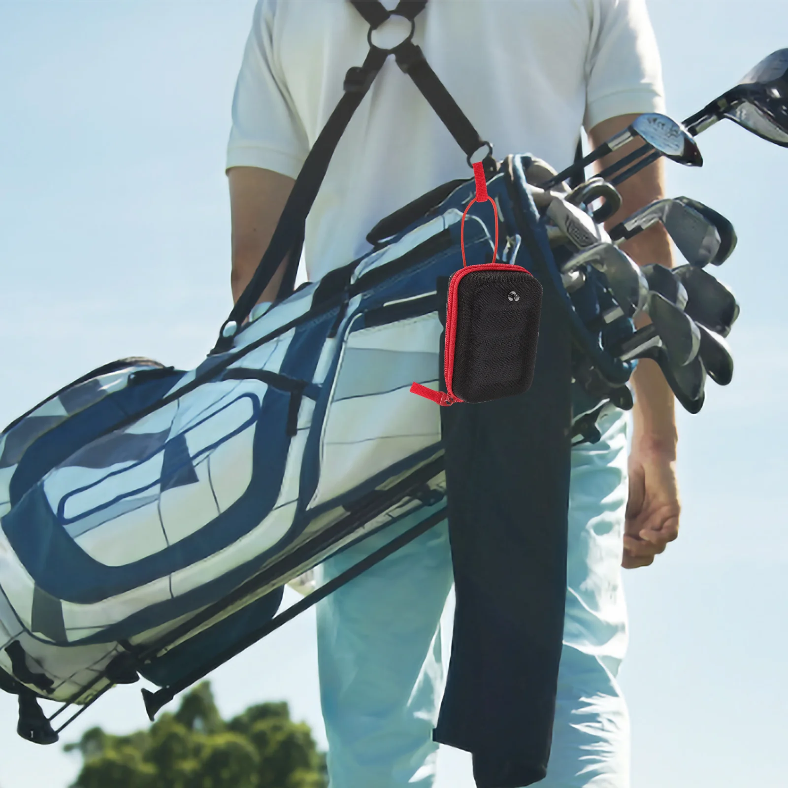 Сумка-дальномер для мужского гольфа Для домашнего хранения Чехол для гольфа Защитный Для ежедневного использования Противоударный измеритель расстояния Eva Man 5
