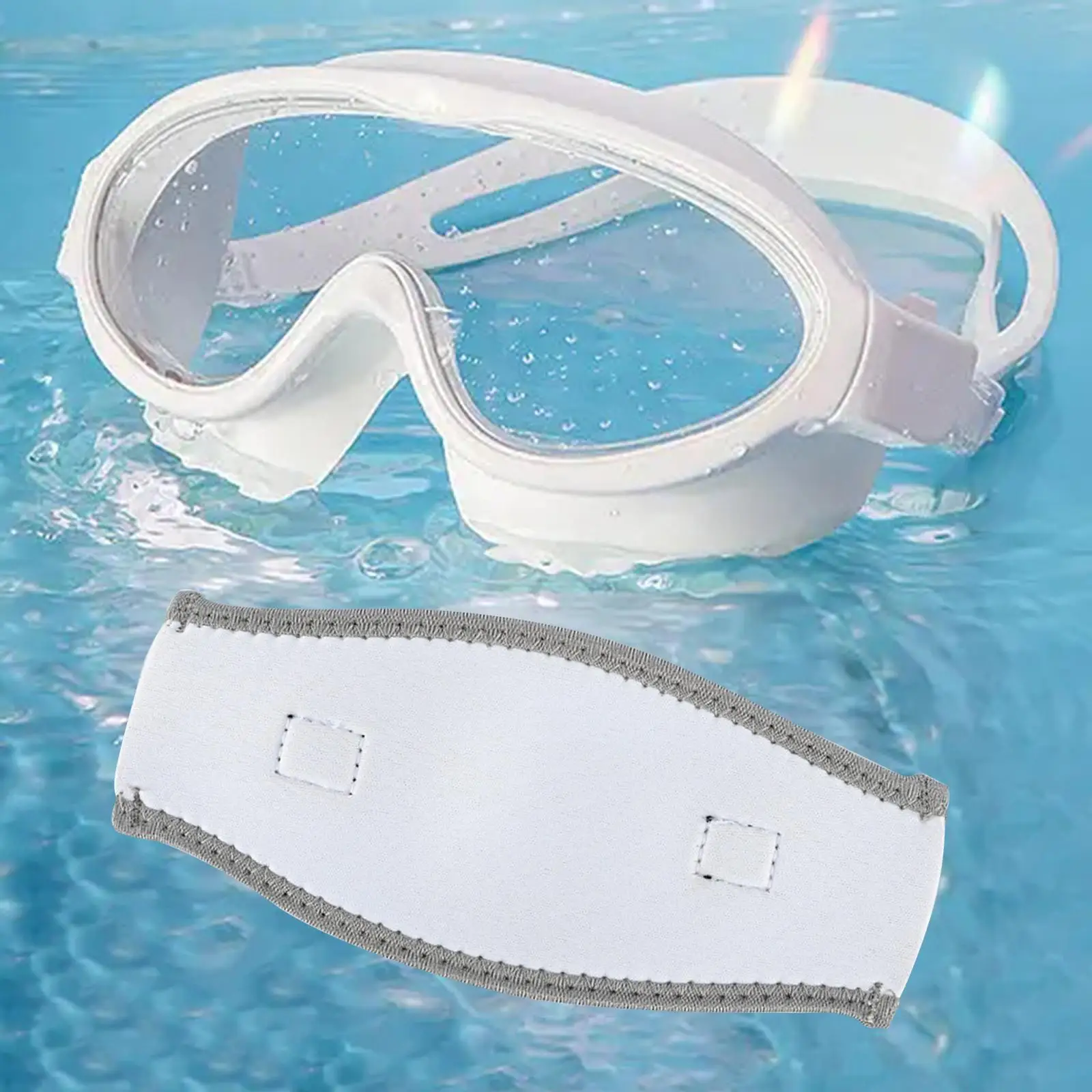 Неопреновая Водонепроницаемая маска для дайвинга с ремешком для подводного плавания с маской и трубкой Защитная лента для длинных волос 1