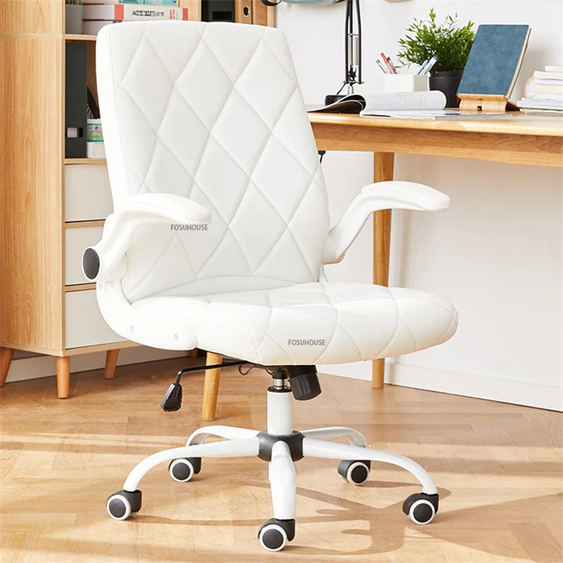 Современный минималистичный студенческий рабочий стол, стул на стойке регистрации, Офисный стул, Офисная мебель, кресло для домашнего компьютера, Вращающееся кресло для лифта в спальне 0