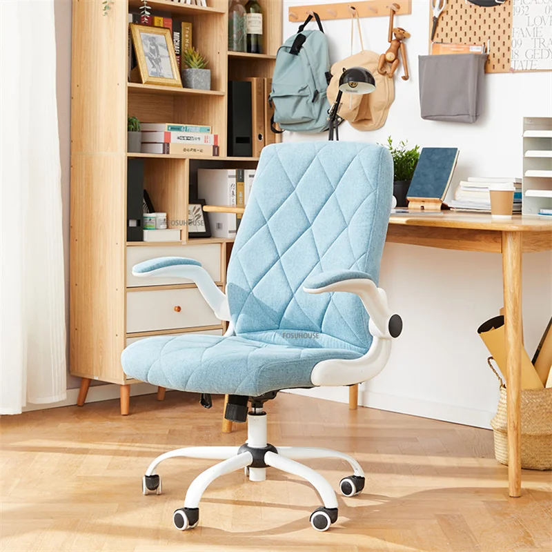 Современный минималистичный студенческий рабочий стол, стул на стойке регистрации, Офисный стул, Офисная мебель, кресло для домашнего компьютера, Вращающееся кресло для лифта в спальне 2