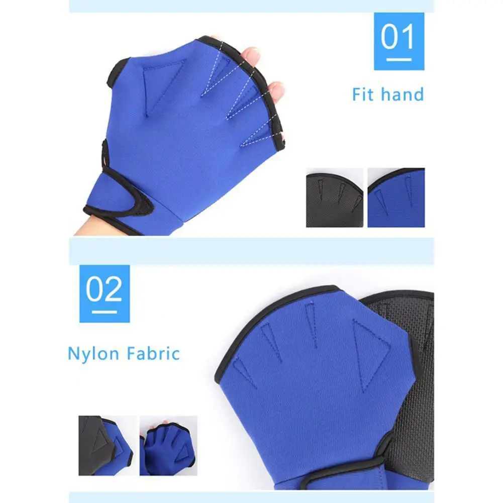 YFASHION 1 Пара Мужских женских плавательных перепончатых перчаток Перчатки для дайвинга Защита рук Снаряжение для подводного плавания Плавания Рыбалки 1