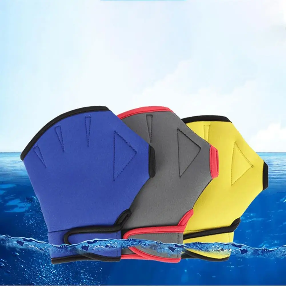 YFASHION 1 Пара Мужских женских плавательных перепончатых перчаток Перчатки для дайвинга Защита рук Снаряжение для подводного плавания Плавания Рыбалки 2