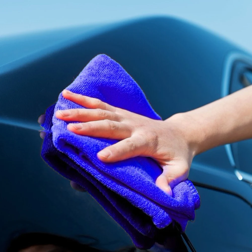 Салфетки для чистки автомобилей из микрофибры Полотенце из утолщенного волокна Быстросохнущее полотенце для чистки автомобилей Полотенца для автоматической уборки воском 1