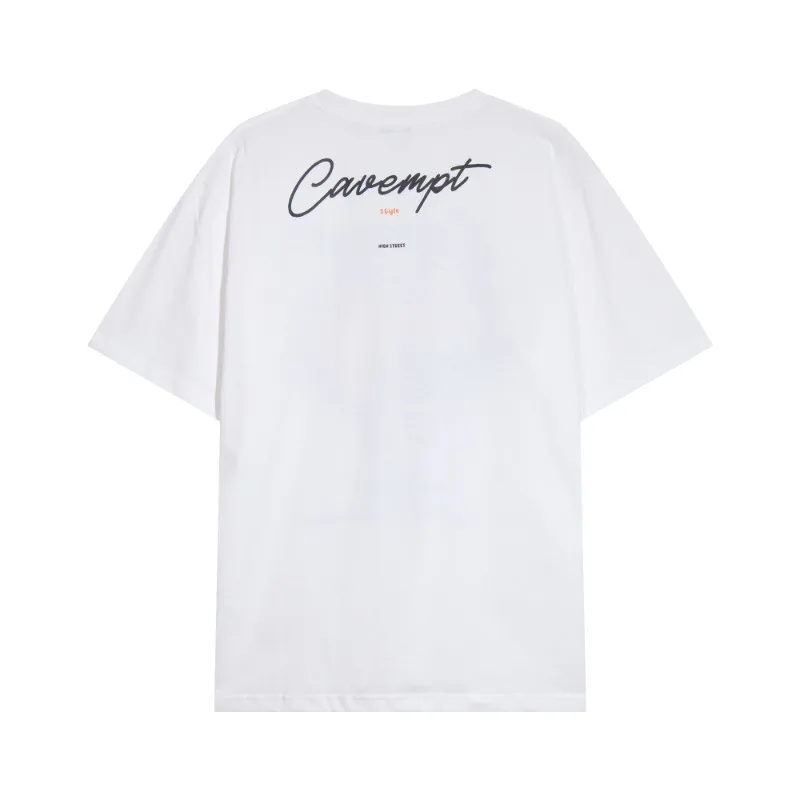 Свободная мужская и женская футболка с коротким рукавом CAVEMPT C.E Cav empt CE 23SS с принтом Sunset Beach Очень большого размера 2