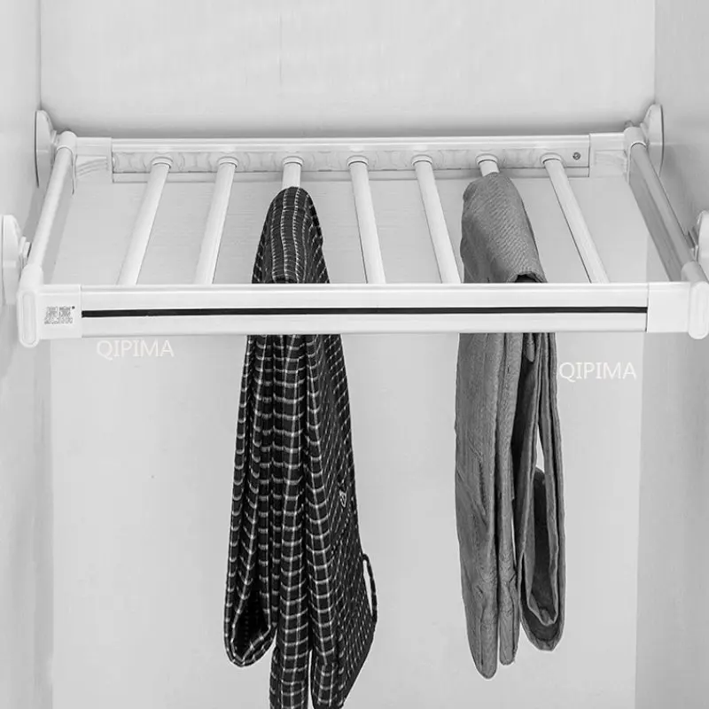 Вешалка для брюк Многофункциональная Амортизирующая Вешалка для брюк Аксессуары для хранения в шкафу Внутри шкафа Выдвижной Подвесной шкаф 0