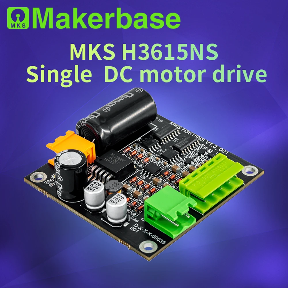 Makerbase H3615NS 36V/15A 540W Плата привода с одним двигателем постоянного тока H-bridge L298 logic 0