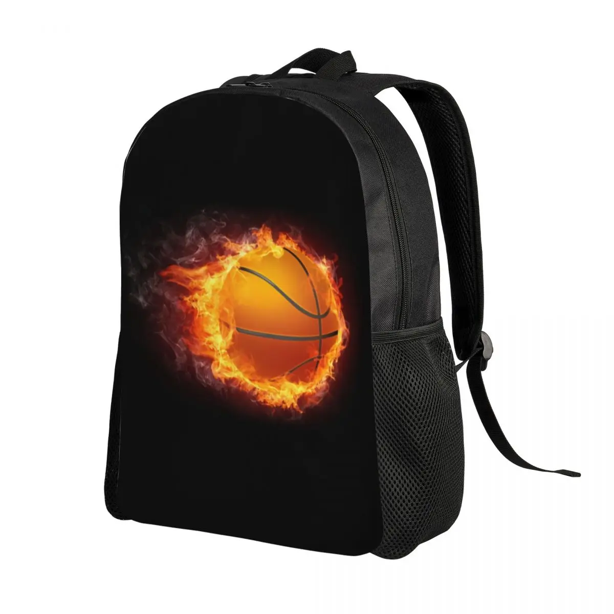 Пылающий баскетбольный рюкзак для мужчин, женщин, школьников, студентов, сумка для книг Подходит для 15-дюймовых спортивных сумок для ноутбуков 1