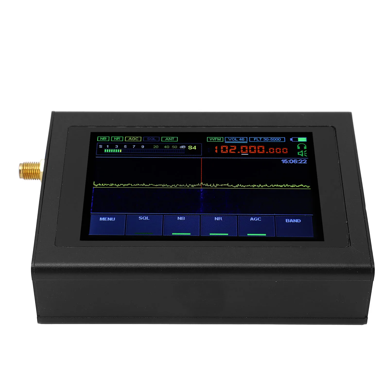 Радиоприемник с мощным фильтром переменной ширины DSP SDR, радиоприемник с сенсорным IPS экраном 3,5 дюйма с антенной для промышленного использования 1